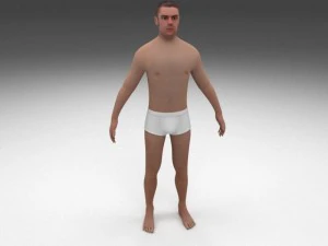 human male pack 3D Model