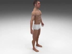human male pack 3D Model