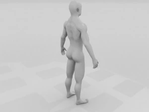 human male pack 3D Model