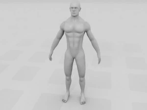 human male pack 3D Model
