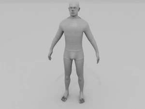 human male pack 3D Model