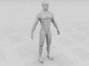 human male pack 3D Model