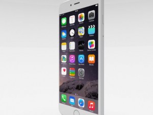 iphone 6 plus silver 3D Model
