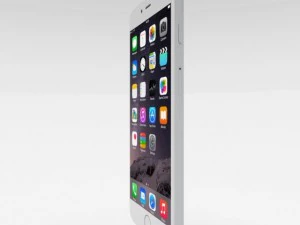 iphone 6 plus silver 3D Model