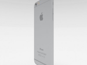 iphone 6 plus silver 3D Model