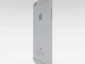 iphone 6 plus silver 3D Model