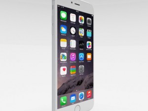 iphone 6 plus silver 3D Model