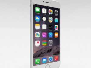 iphone 6 plus silver 3D Model
