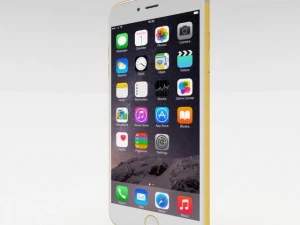 iphone 6 plus gold plated 3D Model