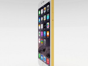 iphone 6 plus gold plated 3D Модель