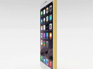 iphone 6 plus gold plated 3D Model