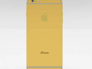 iphone 6 plus gold plated 3D Model