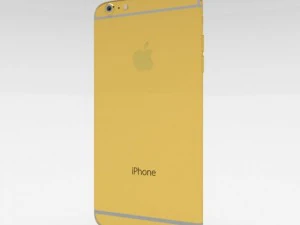 iphone 6 plus gold plated 3D Model