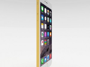 iphone 6 plus gold plated 3D Модель