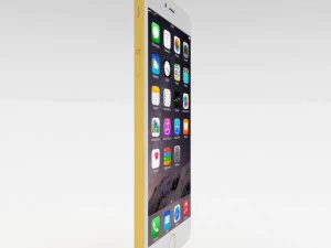 iphone 6 plus gold plated 3D Model