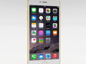 iphone 6 plus gold plated 3D Model