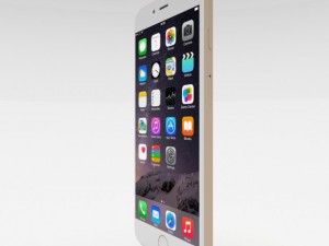 iphone 6 plus gold Model 3D