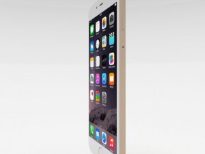 iphone 6 plus gold Model 3D