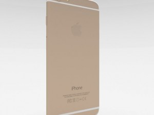 iphone 6 plus gold Model 3D