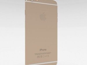 iphone 6 plus gold Model 3D