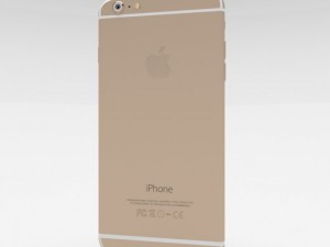 iphone 6 plus gold Model 3D