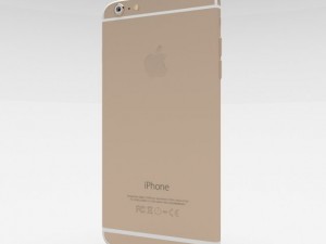 iphone 6 plus gold Model 3D