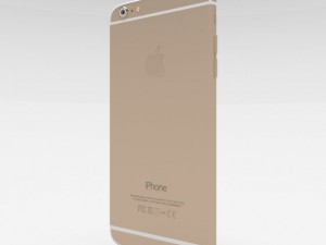 iphone 6 plus gold Model 3D