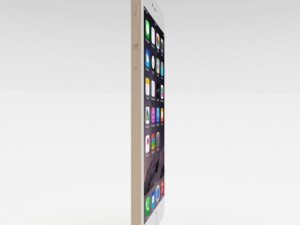 iphone 6 plus gold Model 3D