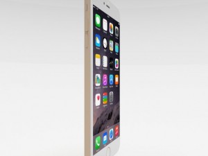 iphone 6 plus gold Model 3D