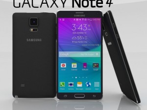 samsung galaxy note 4 charcoal black Model 3D