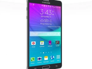 samsung galaxy note 4 charcoal black 3D Model