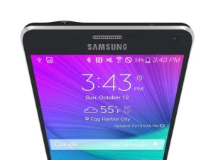 samsung galaxy note 4 charcoal black 3D Model
