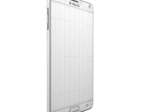samsung galaxy note 4 charcoal black 3D Model