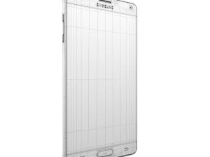 samsung galaxy note 4 charcoal black 3D Model