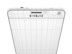 samsung galaxy note 4 charcoal black 3D Model