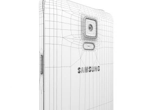 samsung galaxy note 4 charcoal black 3D Model