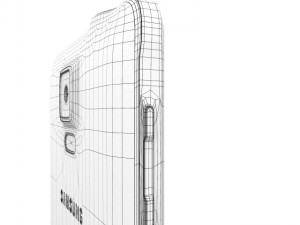 samsung galaxy note 4 frosted white Modelo 3D