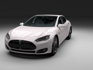 tesla model s with chassis-interior Modelo 3D