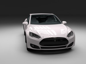 tesla model s with chassis-interior Modelo 3D