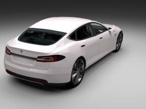 tesla model s with chassis-interior Modelo 3D