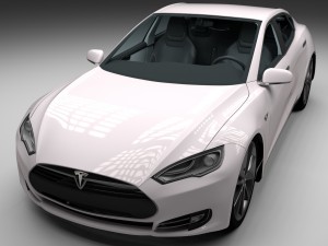 tesla model s with chassis-interior Modelo 3D
