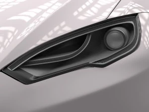 tesla model s with chassis-interior 3D Model