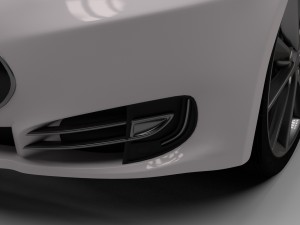 tesla model s with chassis-interior Modelo 3D