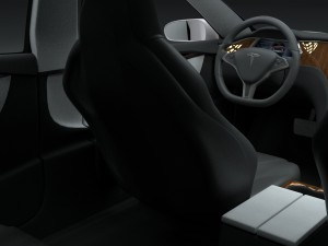 tesla model s with chassis-interior Modelo 3D
