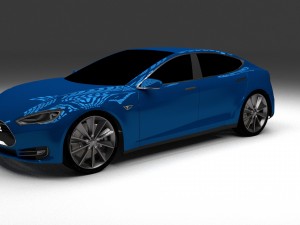 tesla model s p85 3Dモデル