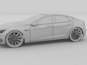 tesla model s p85 3D Model