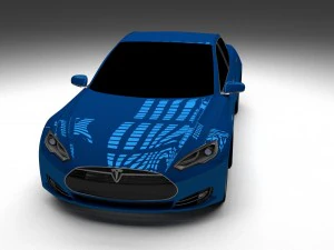 tesla model s p85 3D Model