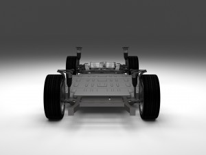 tesla model s chassis 3D Model