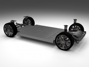 tesla model s chassis 3D Модель