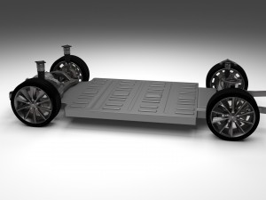 tesla model s chassis 3D Модель